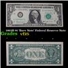 Image 1 : 1963B $1 'Barr Note' Federal Reserve Note Grades vf+