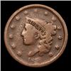Image 2 : 1838 Coronet Head Large Cent 1c Grades vg+
