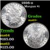 Image 1 : 1898-o Morgan Dollar $1 Grades Select+ Unc