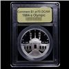Image 2 : Proof 1984-s Olympic Modern Commem Dollar $1 Graded GEM++ Proof Deep Cameo BY USCG