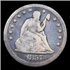Image 2 : 1857-p Seated Liberty Quarter 25c Grades vf++