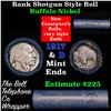 Image 1 : Buffalo Nickel Shotgun Roll in Old Bank Style 'Bell Telephone'  Wrapper 1917 & D Mint Ends.