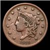 Image 2 : 1838 Coronet Head Large Cent 1c Grades vf+