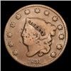 Image 2 : 1831 Large Letters Coronet Head Large Cent 1c Grades f+