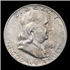 Image 2 : 1951-d Franklin Half Dollar 50c Grades Select+ Unc