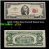 1963 $2 Red Seal United States Note Grades vf++