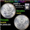***Auction Highlight*** 1880-o Morgan Dollar $1 Graded ms64 By SEGS (fc)
