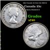 1961 Canada 25 Cent 25c KM-52 Grades xf