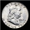 Image 2 : 1963-d Franklin Half Dollar 50c Grades Select Unc