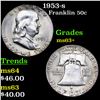 Image 1 : 1953-s Franklin Half Dollar 50c Grades Select+ Unc