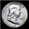 Image 2 : 1953-s Franklin Half Dollar 50c Grades Select+ Unc