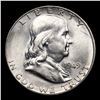 Image 2 : 1949-s Franklin Half Dollar 50c Grades Choice Unc FBL