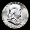 Image 2 : 1953-s Franklin Half Dollar 50c Grades GEM Unc