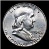 Image 2 : 1954-d Franklin Half Dollar 50c Grades Choice Unc FBL