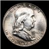 Image 2 : 1949-p Franklin Half Dollar 50c Grades Choice Unc+ FBL