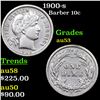 Image 1 : 1900-s Barber Dime 10c Grades Select AU