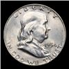 Image 2 : 1954-d Franklin Half Dollar 50c Grades Select Unc FBL