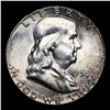 Image 2 : 1958-p Franklin Half Dollar 50c Grades Choice Unc+ FBL