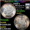 ***Auction Highlight*** 1899-s Morgan Dollar $1 Graded ms65+ By SEGS (fc)
