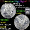 ***Auction Highlight*** 1893-p Morgan Dollar $1 Grades ms64+ By SEGS (fc)