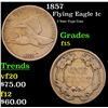 Image 1 : 1857 Flying Eagle Cent 1c Grades f+