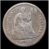 Image 2 : 1860-p Seated Liberty Half Dime 1/2 10c Grades f+