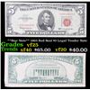 Image 1 : **Star Note** 1963 Red Seal $5 Legal Tender Note Grades vf+