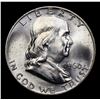 Image 2 : 1960-d Franklin Half Dollar 50c Grades Select Unc+ FBL