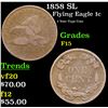 Image 1 : 1858 SL Flying Eagle Cent 1c Grades f+