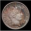 Image 2 : 1907-s Barber Dime 10c Grades Select AU