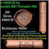 Image 1 : Shotgun Lincoln 1c roll, 1960-d 50 pcs Steel-Strong Wrapper