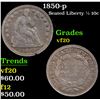 Image 1 : 1850-p Seated Liberty Half Dime 1/2 10c Grades vf, very fine
