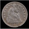 Image 2 : 1850-p Seated Liberty Half Dime 1/2 10c Grades vf, very fine