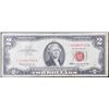 Image 2 : **Star Note** 1963 $2 Red Seal Legal Tender Note Grades vf+