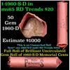 Image 1 : Shotgun Lincoln 1c roll, 1960-d 50 pcs Steel-Strong Wrapper