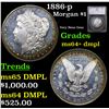 Image 1 : 1886-p Morgan Dollar $1 Grades ms64+ dmpl By SEGS