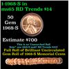 Image 1 : Shotgun Lincoln 1c roll, 1968-s 50 pcs Wrapper
