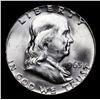 Image 2 : 1963-p Franklin Half Dollar 50c Grades Select+ Unc
