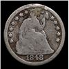 Image 2 : 1848-p Seated Liberty Half Dime 1/2 10c Grades f details