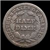 Image 3 : 1848-p Seated Liberty Half Dime 1/2 10c Grades f details