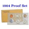 Image 1 : 1964 United States Mint Proof Set In Original Evelope! 5 Coins Inside!