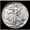 Image 2 : 1941-d Walking Liberty Half Dollar 50c Grades Select Unc