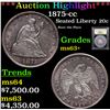 Image 1 : ***Auction Highlight*** 1875-cc Twenty Cent Piece 20c Graded Select+ Unc By USCG (fc)
