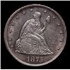 Image 2 : ***Auction Highlight*** 1875-cc Twenty Cent Piece 20c Graded Select+ Unc By USCG (fc)