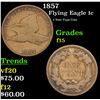 Image 1 : 1857 Flying Eagle Cent 1c Grades f+