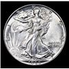 Image 2 : 1944-p Walking Liberty Half Dollar 50c Grades Choice Unc