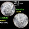 Image 1 : 1889-p Morgan Dollar $1 Grades Choice Unc