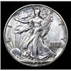 Image 2 : 1942-d Walking Liberty Half Dollar 50c Grades Select+ Unc