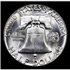 Image 3 : 1952-p Franklin Half Dollar 50c Grades Choice Unc+ FBL