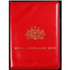Image 2 : Australia 1970 Royal Australian Mint Uncirculated Coin Set in rare red wallet